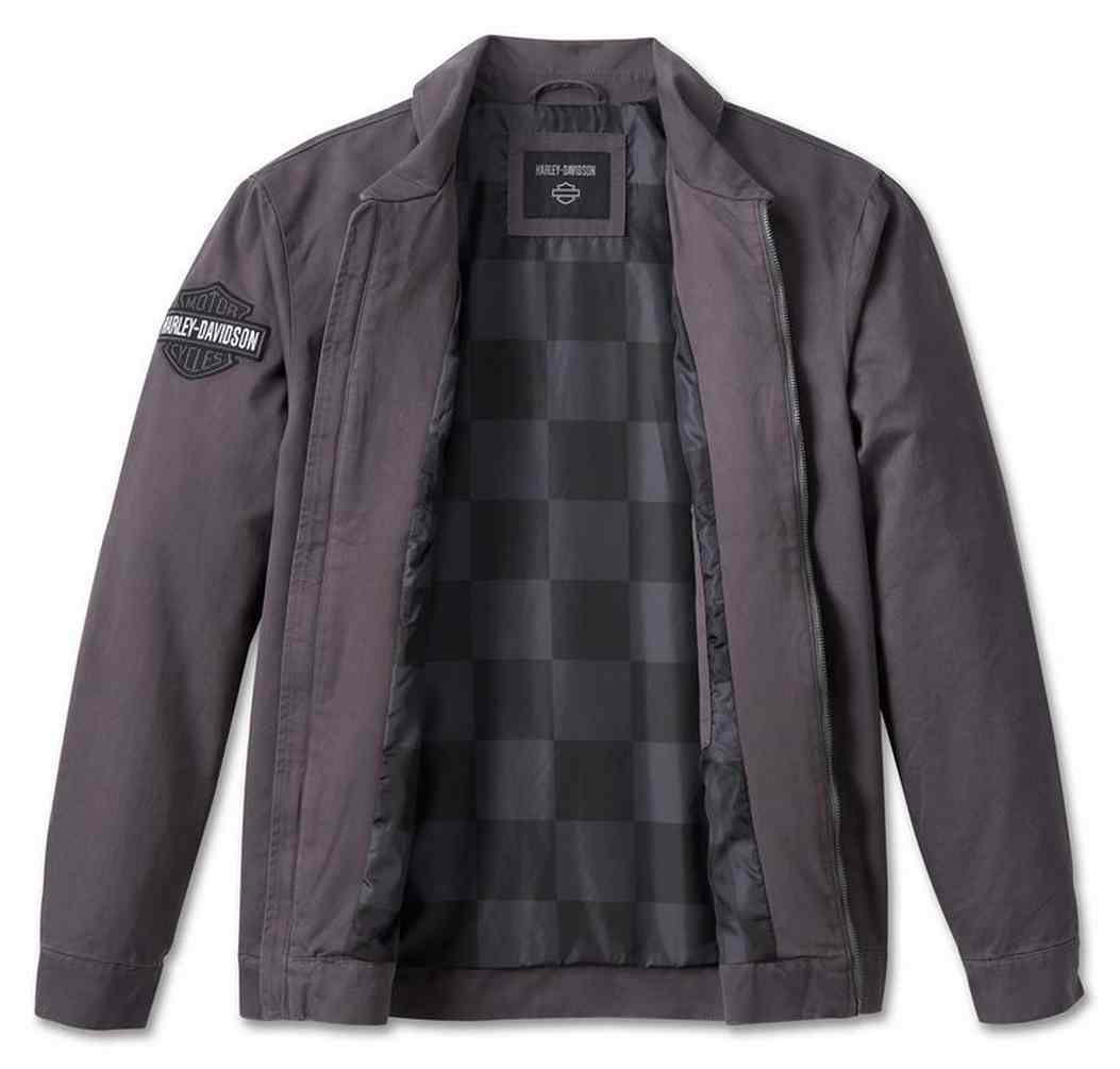 Harley-Davidson Men's Racing Causal Work Jacket - Dark Gray 97437-23VM - No Hassle Returns at Wisconsin Harley