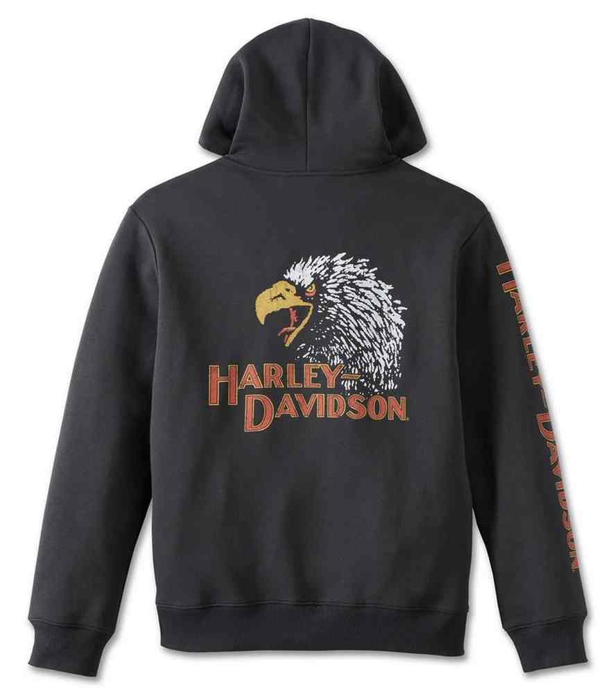 Harley-Davidson Free Shipping - Harley-Davidson Men's Classic Eagle Zip-Up Fleece Hoodie - Black 96769-23VM - Free Shipping on many products plus Orders Over $99