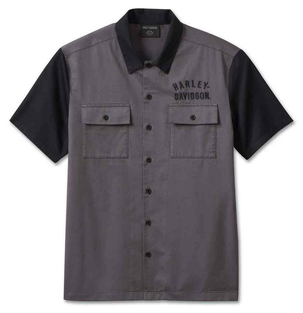 新品 Harley-Davidson ストレッチキャンバスシャツジャケット オペレイティブメッシュライディングシャツジャケット -ハーレー