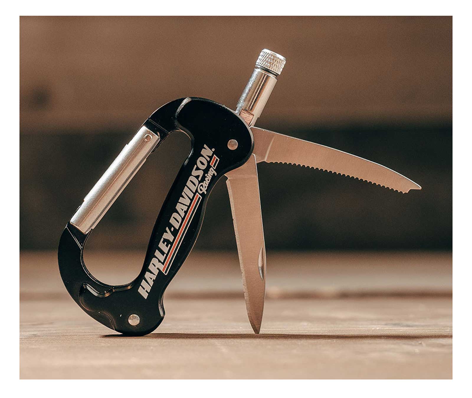 Harley-Davidson Mens Racing Gift Set: Includes Flask, Bottle Opener & Multi-Tool - No Hassle Returns at Wisconsin Harley