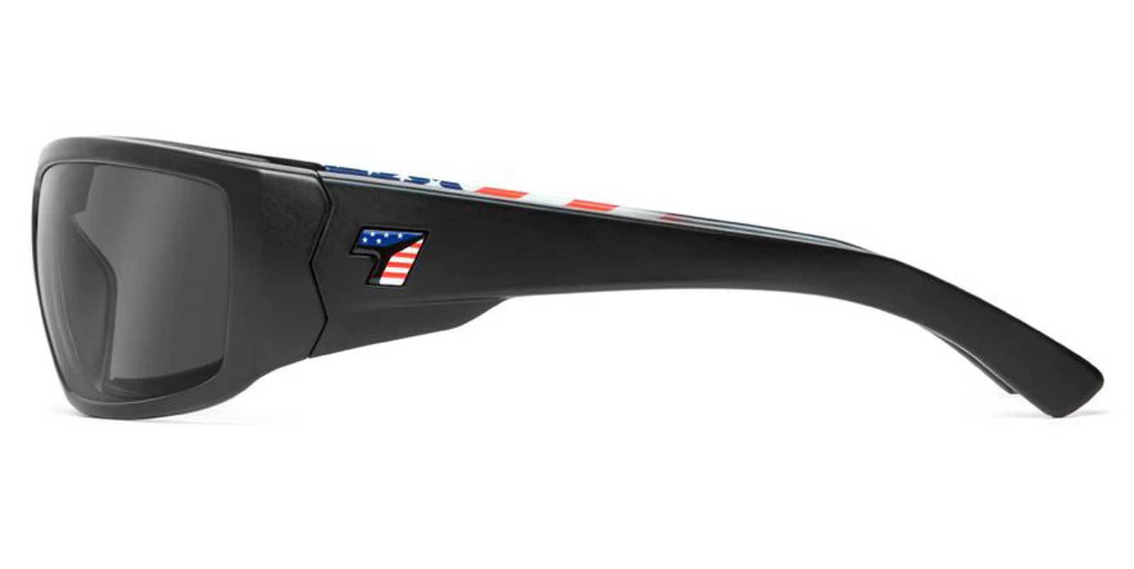 Harley-Davidson Free Shipping - 7EYE Unisex Maestro American Flag Darkshift Photochromic Eyewear - Black Frames - Free Shipping on many products plus Orders Over $99