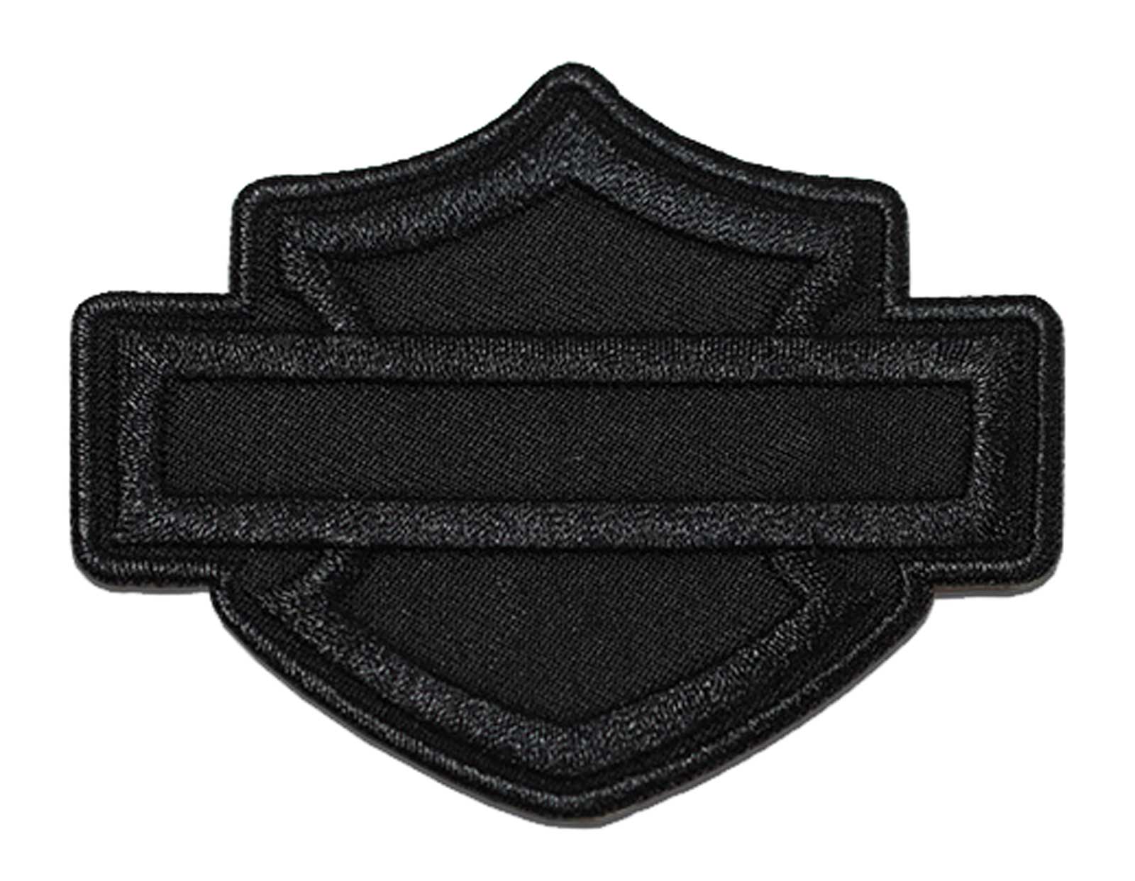 Harley-Davidson® 3.5 in. Black on Black Bar & Shield Logo Emblem Sew-On  Patch