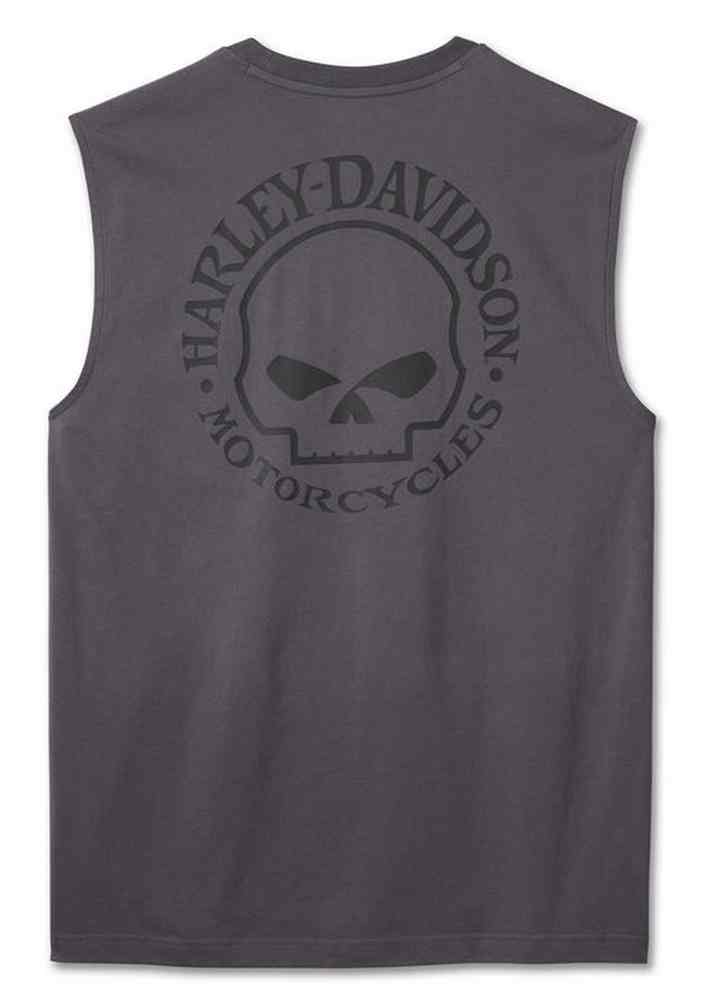 Harley-Davidson Free Shipping - Harley-Davidson Men's Willie G Skull Sleeveless Muscle Tee - Gray 99053-24VM - Free Shipping on many products plus Orders Over $99