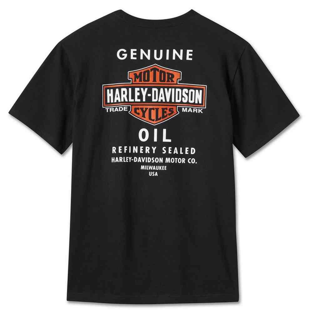 Harley-Davidson® Men's Oil Can Short Sleeve Cotton Tee - Black