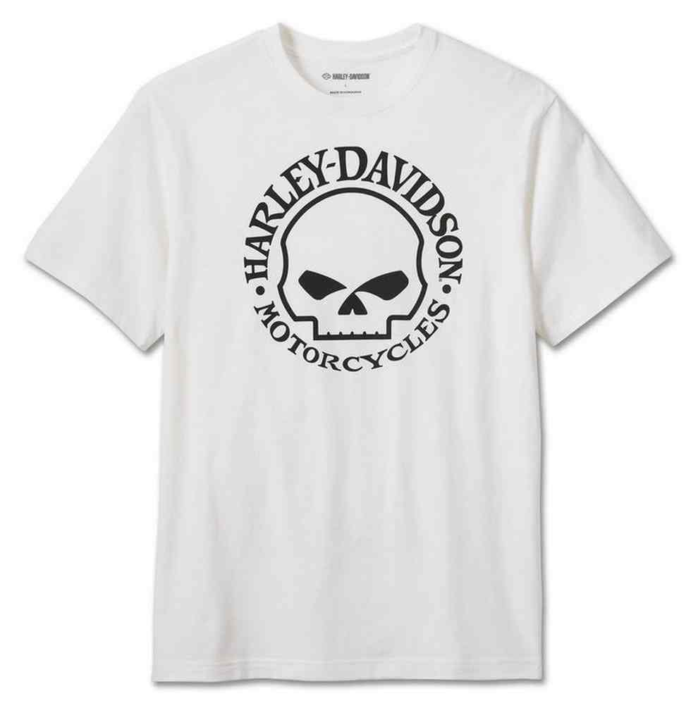 Harley-Davidson Men's Willie G Skull Short Sleeve Tee - White 99077-24VM - Wisconsin Harley-Davidson