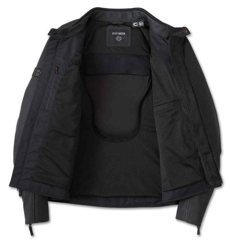 ジャケット・アウター HARLEY-DAVIDSON Leather jacket Harley Davidson Leather Jacket(L)with reinforced elbows, zip
