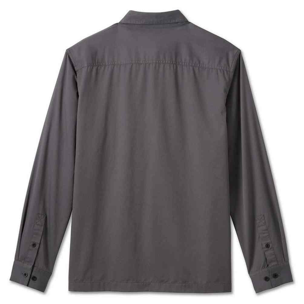 Harley-Davidson Free Shipping - Harley-Davidson Men's Willie G Skull Long Sleeve Causal Shirt - Gray 99057-24VM - Free Shipping on many products plus Orders Over $99