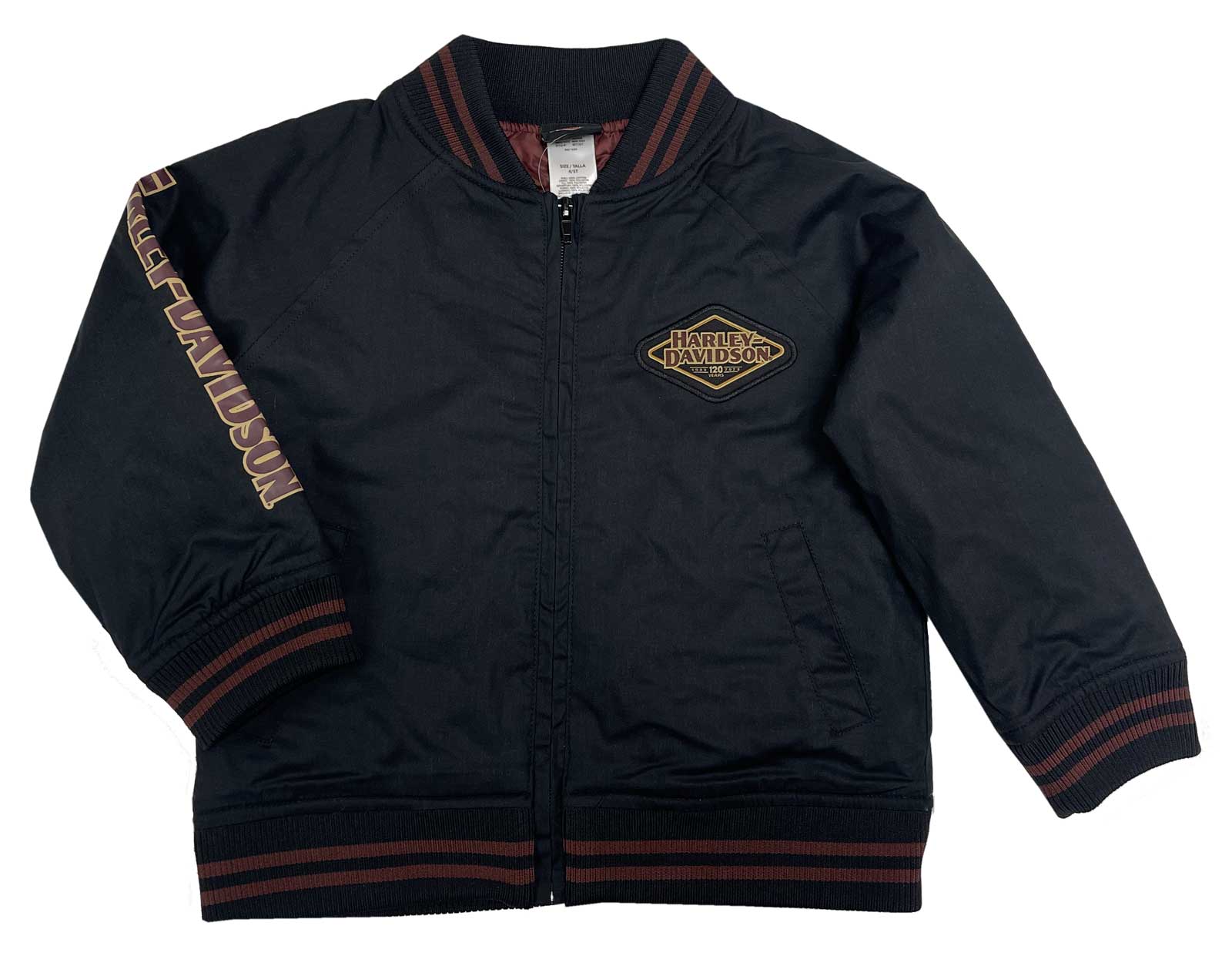 Harley-Davidson® Boys' 120th Anniversary Logo Cotton Bomber Jacket