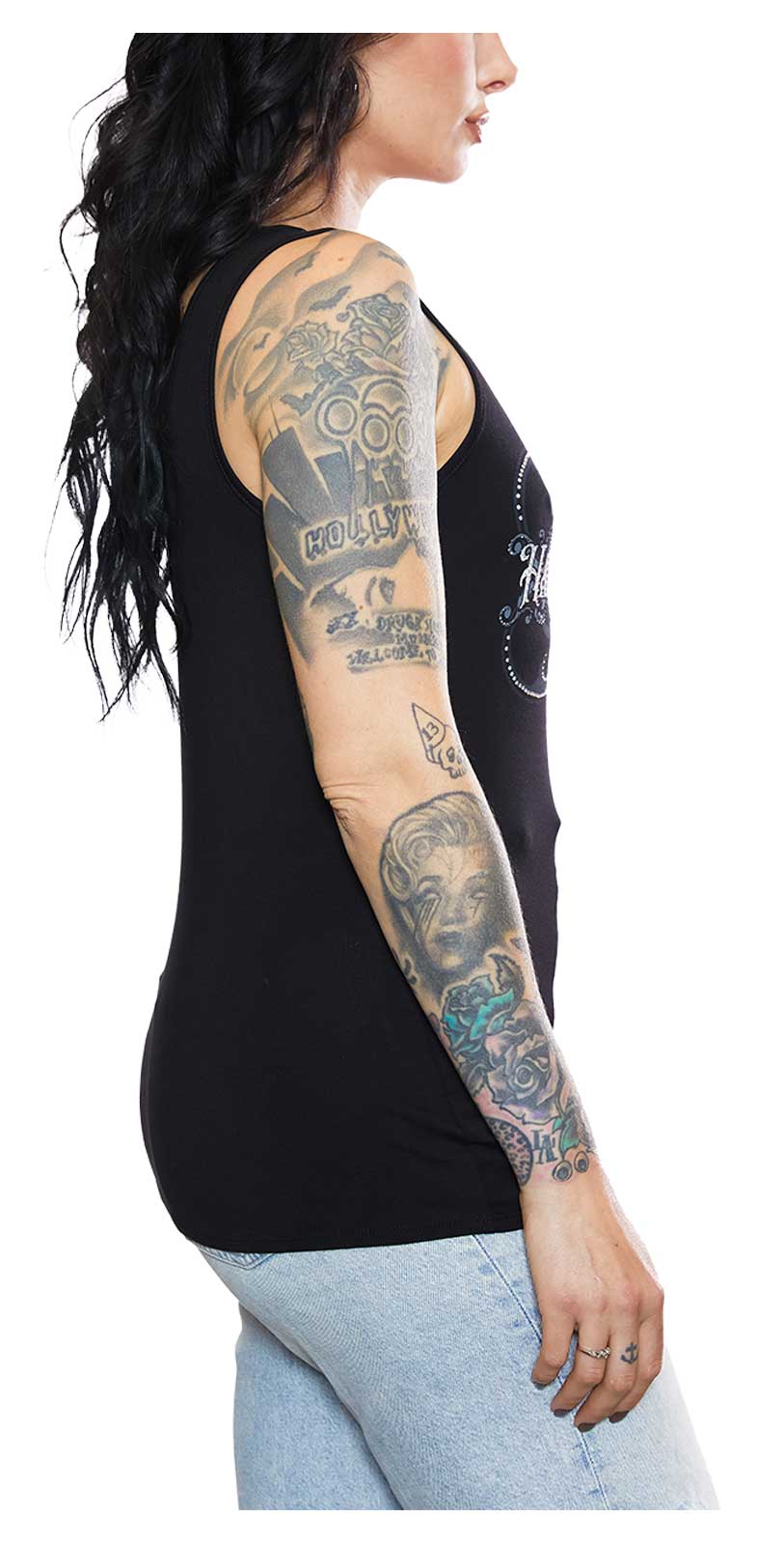 Harley-Davidson Free Shipping - Harley-Davidson Women's Floral Priestess Sleeveless Scoop Neck Tank Top - Black - Free Shipping on many products plus Orders Over $99