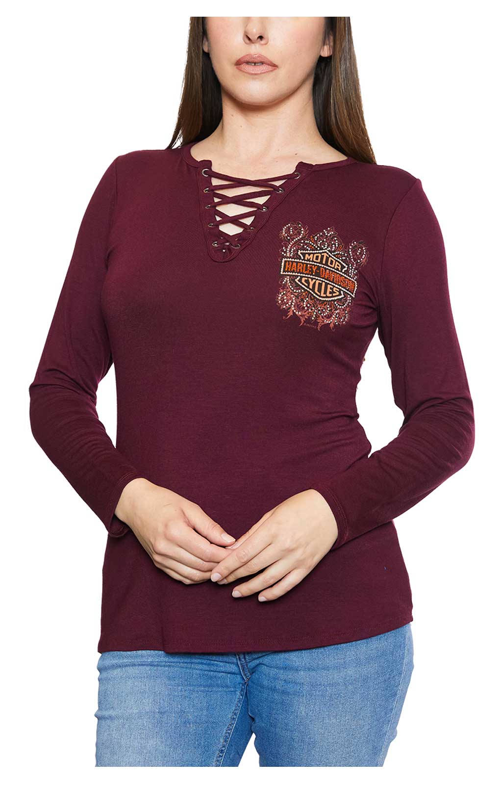 Harley-Davidson® Women's Embellished Sorcerer Lace-Up Long