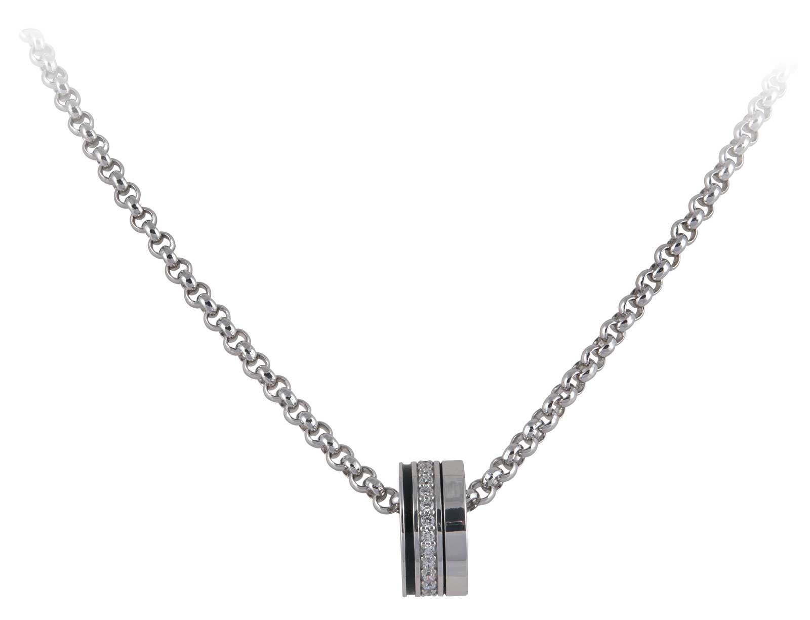 Harley-Davidson Free Shipping - Harley-Davidson Women's Revolve Signature Crystal Necklace - Sterling Silver - Free Shipping on many products plus Orders Over $99
