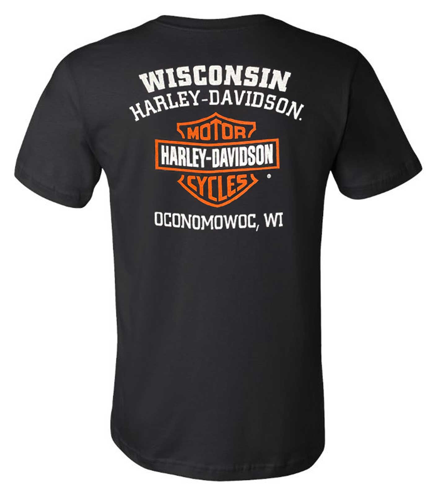 Harley-Davidson Free Shipping - Harley-Davidson Men's B&S Left Chest Crew-Neck Short Sleeve Cotton Shirt - Black - Free Shipping on many products plus Orders Over $99