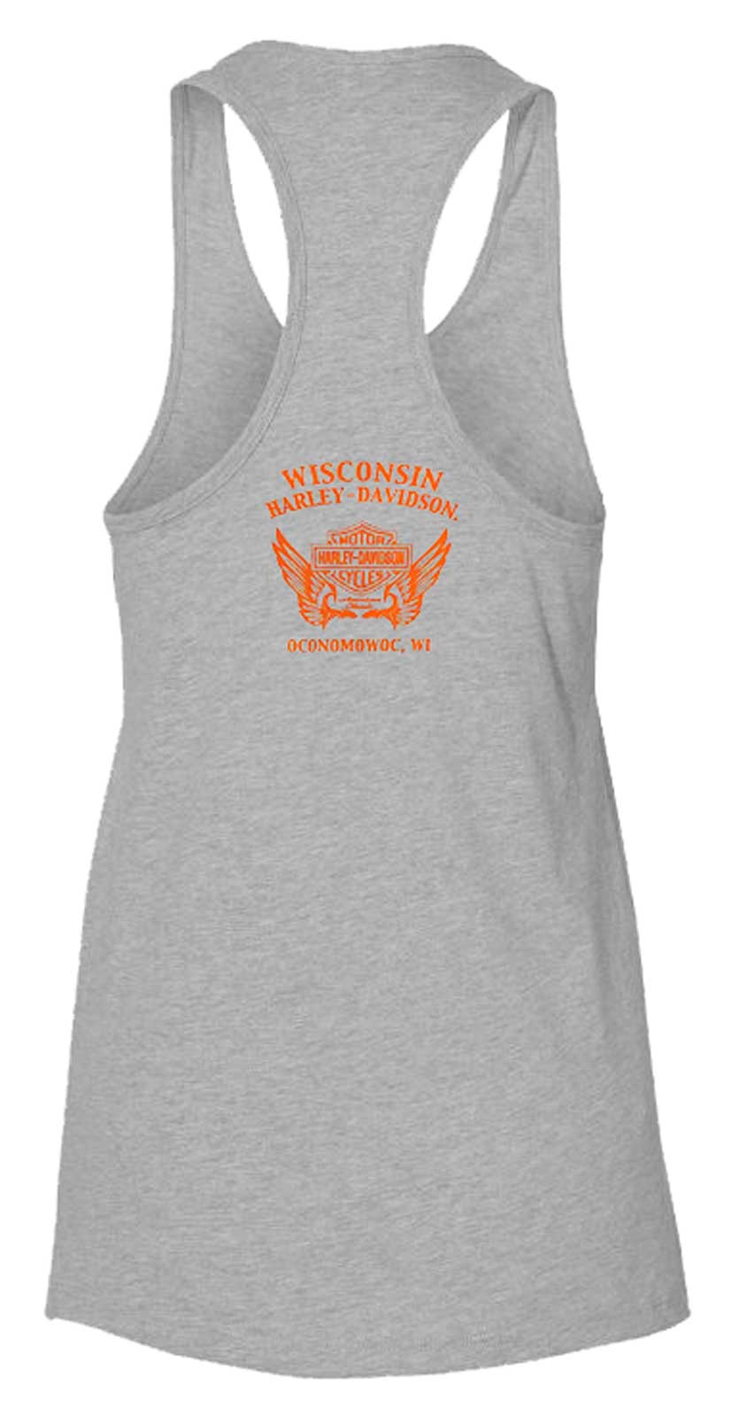 Harley-Davidson Free Shipping - Harley-Davidson Women's Textured B&S Racerback Sleeveless Tank Top - Gray - Free Shipping on many products plus Orders Over $99