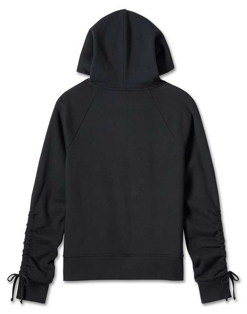 Harley-Davidson Free Shipping - Harley-Davidson Women's Willie G Skull Tie Sleeve Hoodie - Black 99058-24VW - Free Shipping on many products plus Orders Over $99
