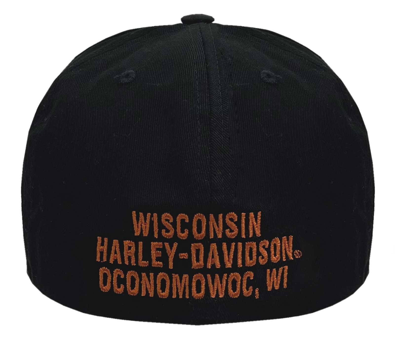 Harley-Davidson Free Shipping - Harley-Davidson Men's Rivalry B&S Stretch Fit Curved Bill Baseball Cap - Black - Free Shipping on many products plus Orders Over $99