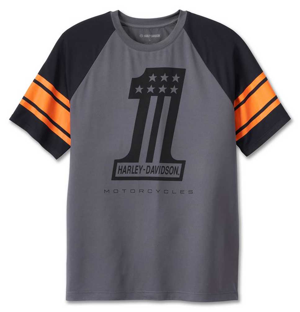 ★Harley Davidson★ No1 MKE SEOUL T-shirt Melange Gray HH151 Harley-Davidson® Men's American Original 1903 #1 H-D Logo