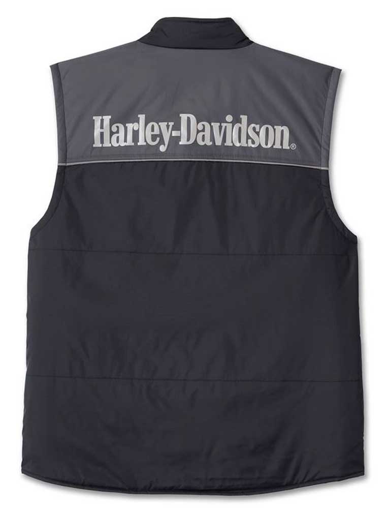Harley-Davidson Free Shipping - Harley-Davidson Men's #1 Victory Zip Poly Fill Nylon Vest - Black 97410-24VM - Free Shipping on many products plus Orders Over $99