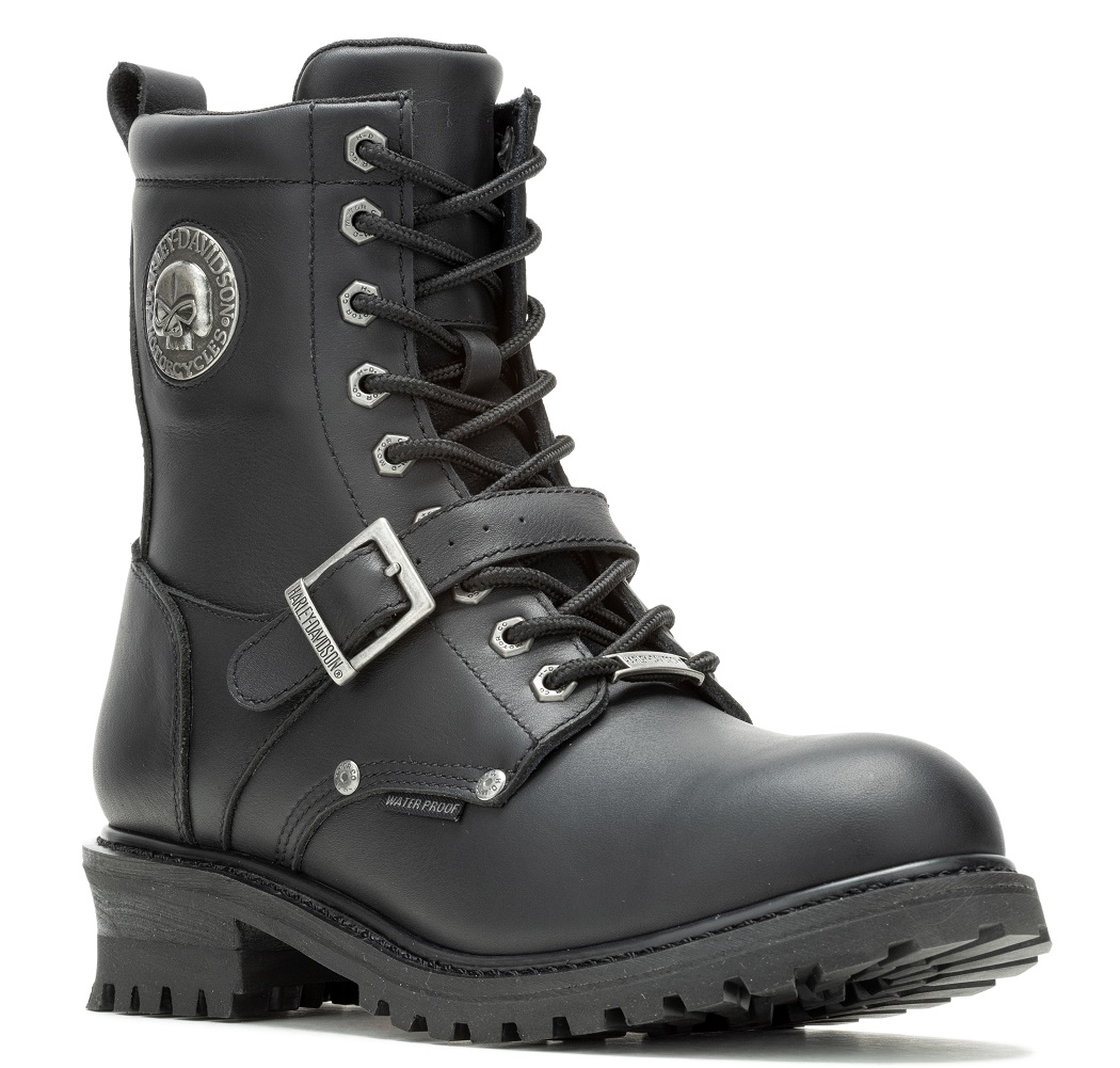 Harley-Davidson® Men's Faded Glory Skull Waterproof Motorcycle Boots, D96299 - Wisconsin Harley-Davidson