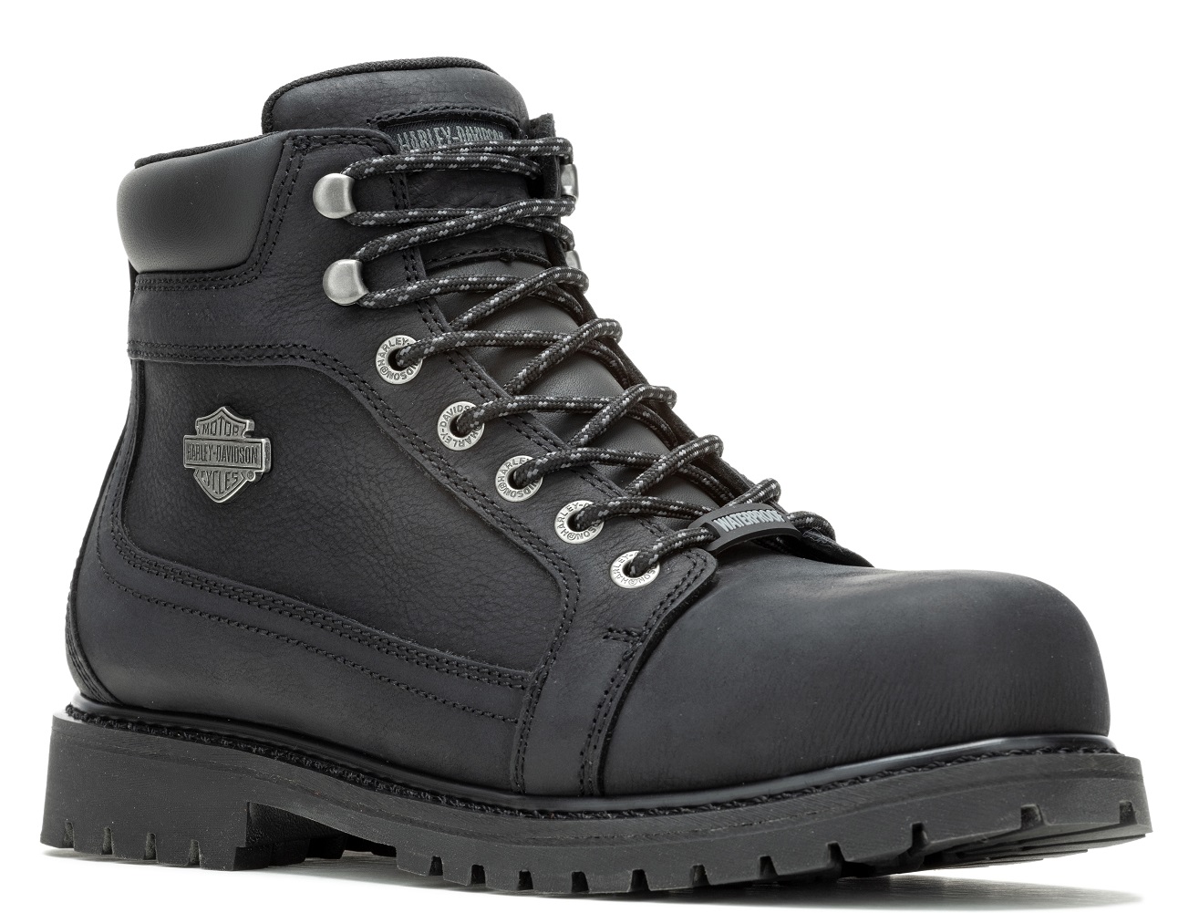 Harley-Davidson® Men's Drewett 5.5-Inch Black Waterproof Safety Boots,  D93854