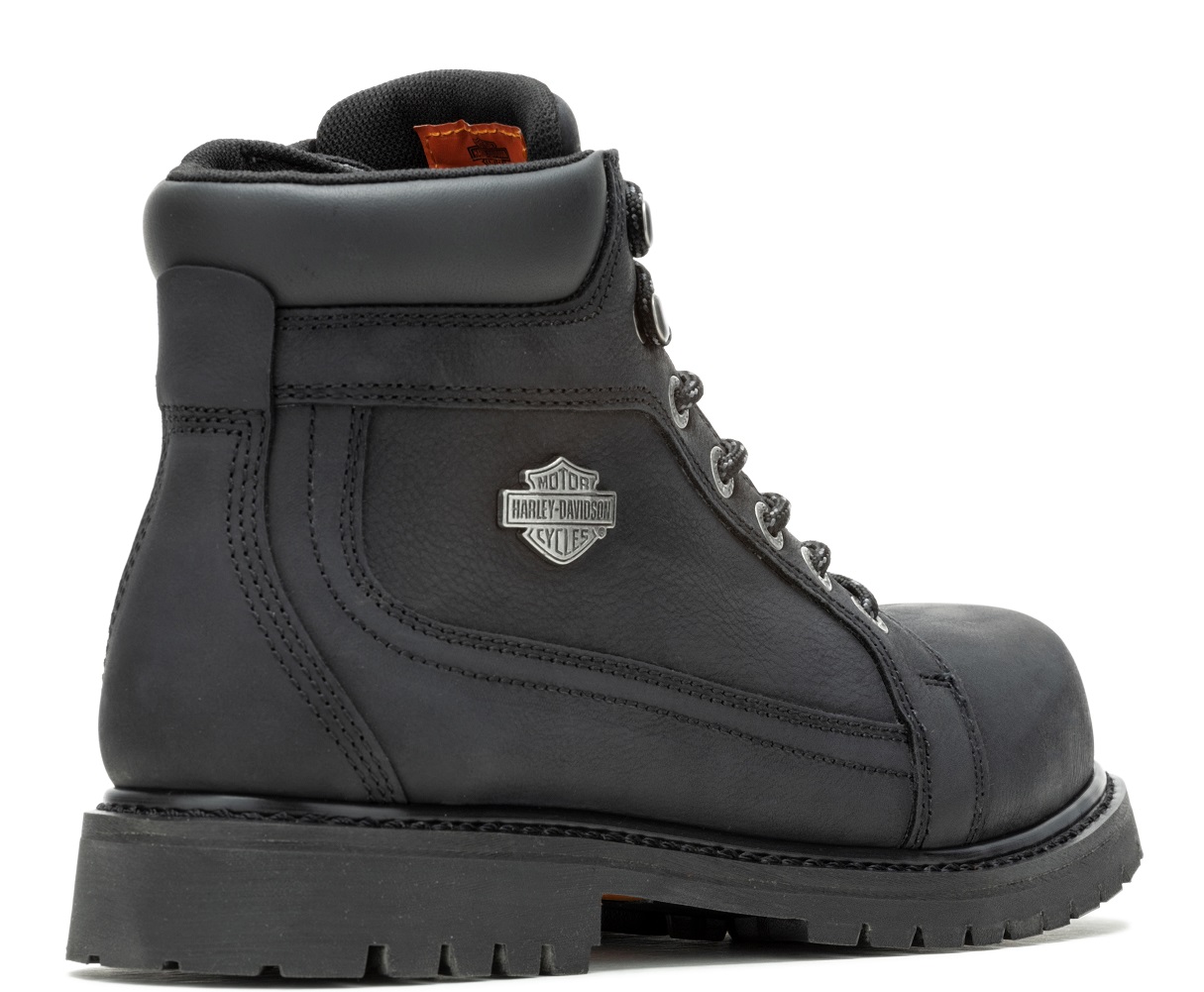 Harley-Davidson Men's Drewett 5.5-Inch Black Waterproof Safety Boots, D93854 - No Hassle Returns at Wisconsin Harley