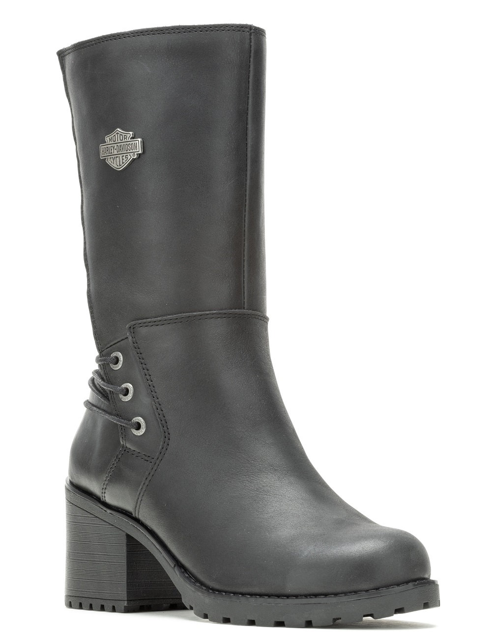 Harley-Davidson Women's Aldona Black or Tan 9.75-In Fashion Boots D87268, D87269 - Wisconsin Harley-Davidson