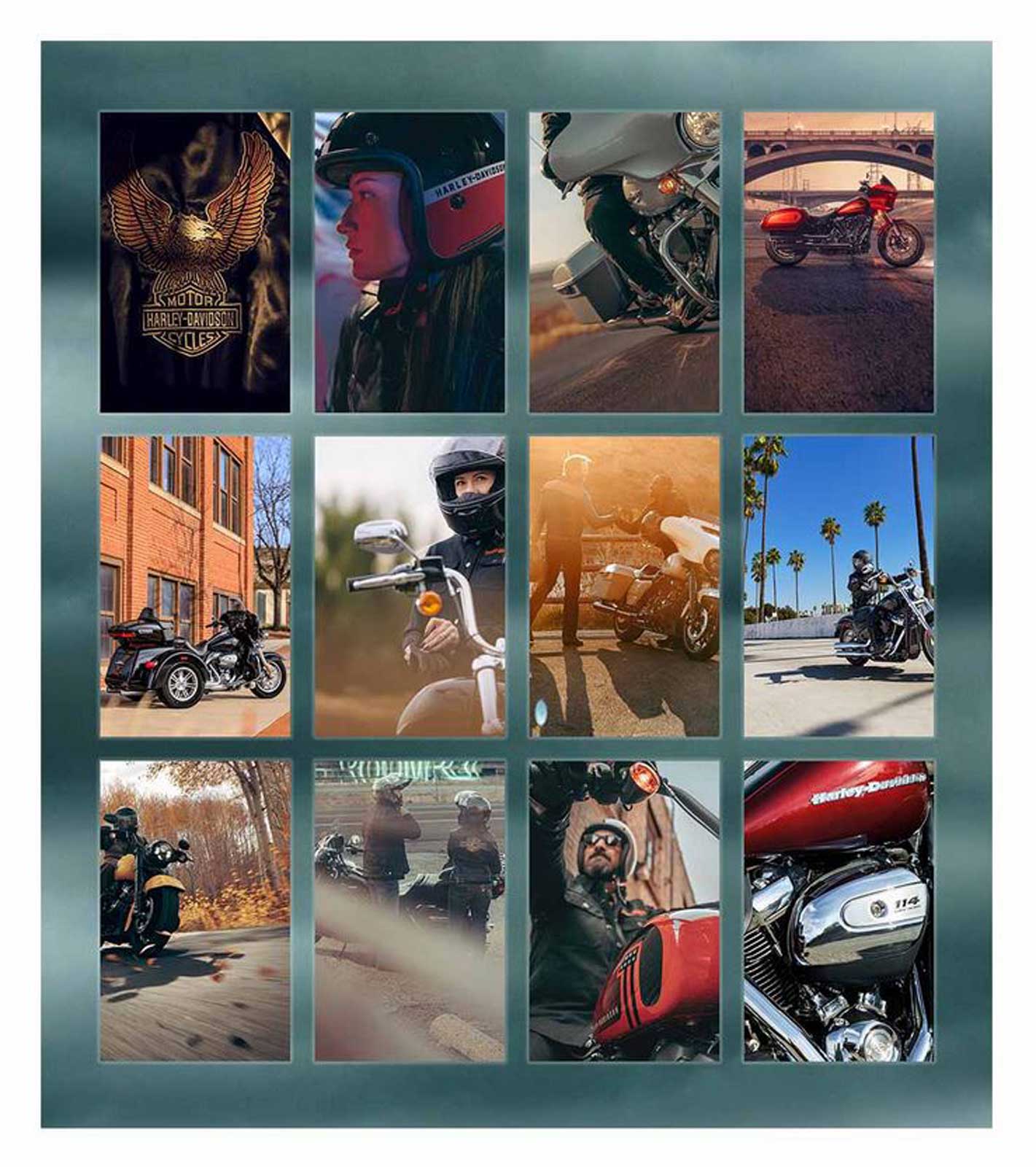 Harley-Davidson® 2024 Ride Wall Hanging Calendar - 8.9 x 14 inches
