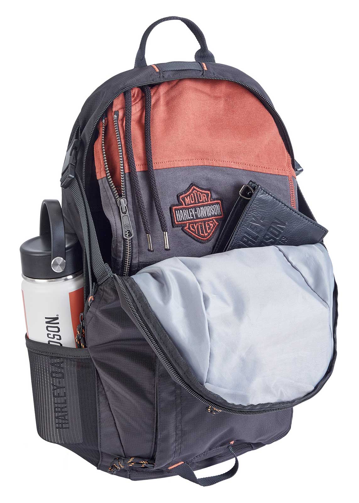 Harley-Davidson バックパック 黒 Harley-Davidson® Lightweight Water-Resistant Racing Bungee