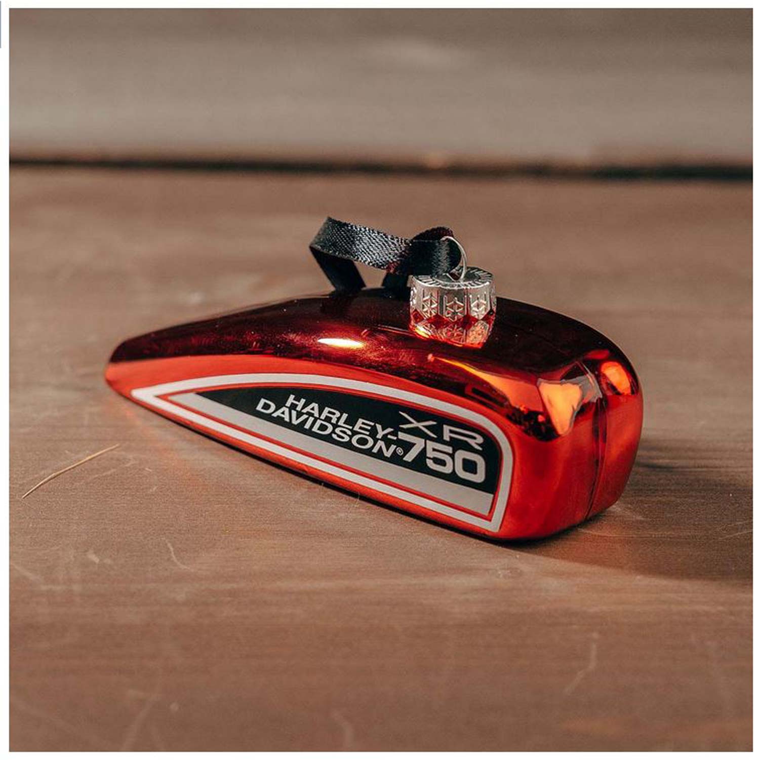 Harley-Davidson XR-750 Tank Hanging Glass Holiday Christmas Tree Ornament - No Hassle Returns at Wisconsin Harley