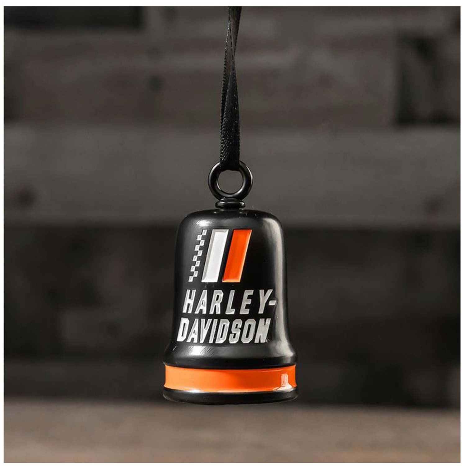 Harley-Davidson Free Shipping - Harley-Davidson Racing Stripe Ride Bell Hanging Holiday Christmas Tree Ornament - Free Shipping on many products plus Orders Over $99