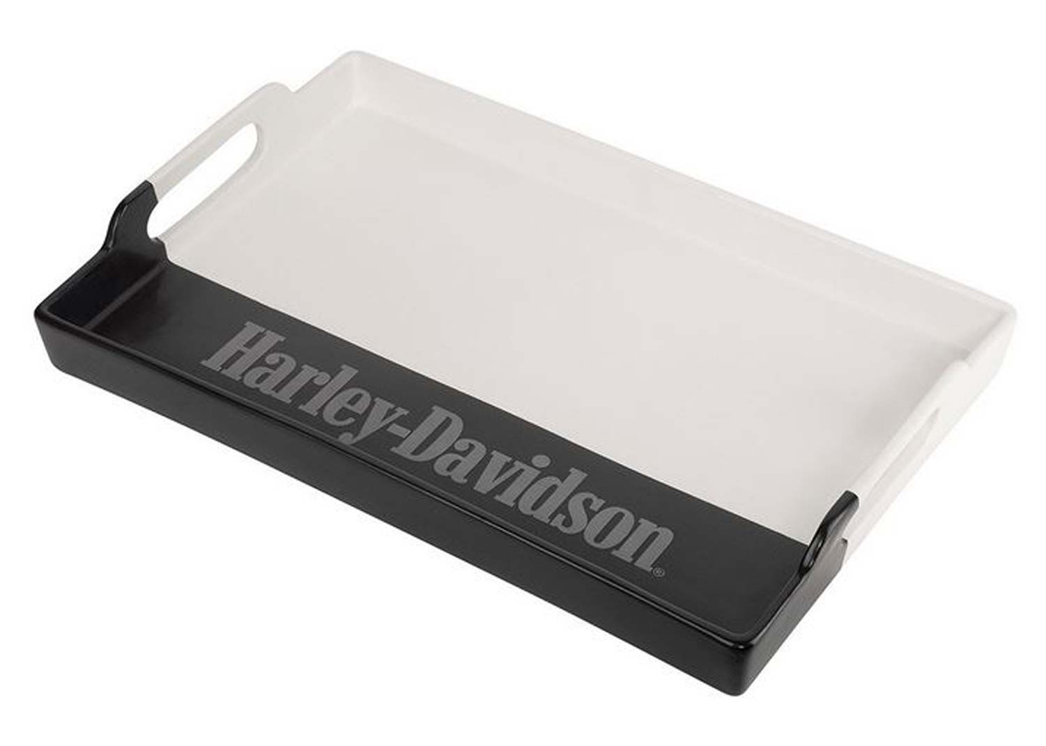 Harley-Davidson Free Shipping - Harley-Davidson Large Ceramic Serving Tray, White Finish Limited Edition - Free Shipping on many products plus Orders Over $99