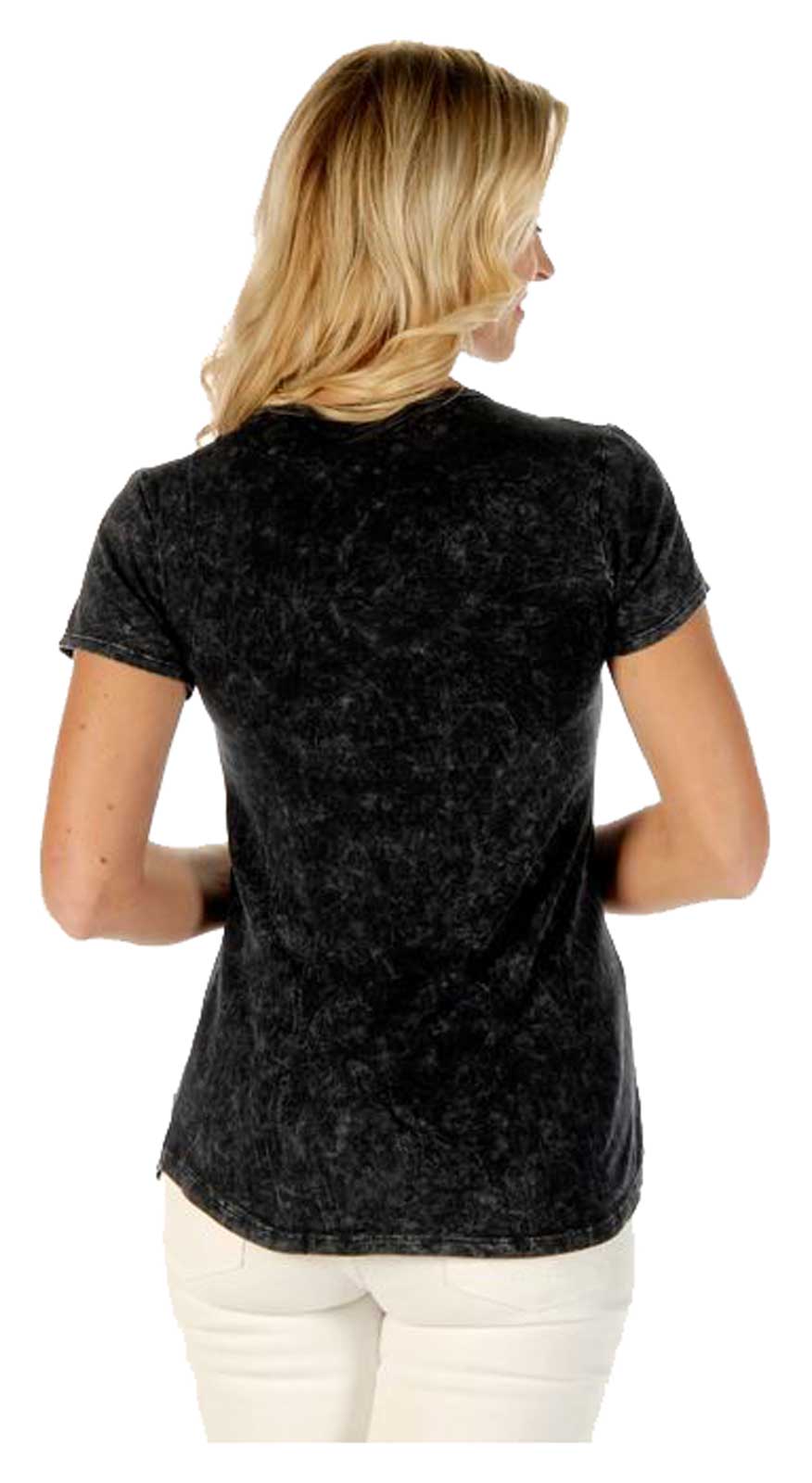 Harley-Davidson Free Shipping - Liberty Wear Women's Vintage Ride Embellished V-Neck Short Sleeve Tee - Gray - Free Shipping on many products plus Orders Over $99