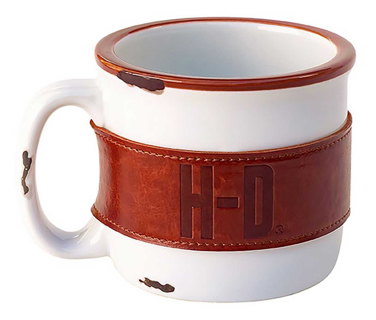 Harley-Davidson Bar & Shield Wrapped Ceramic Campfire Mug - White - 14 oz. - Wisconsin Harley-Davidson
