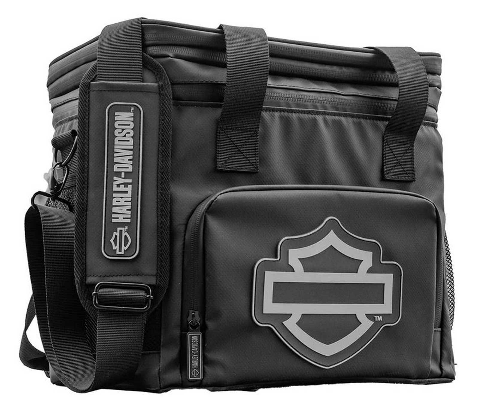 Harley-Davidson Open Bar & Shield Soft Cooler - Leak-proof Body & Zippers - Wisconsin Harley-Davidson
