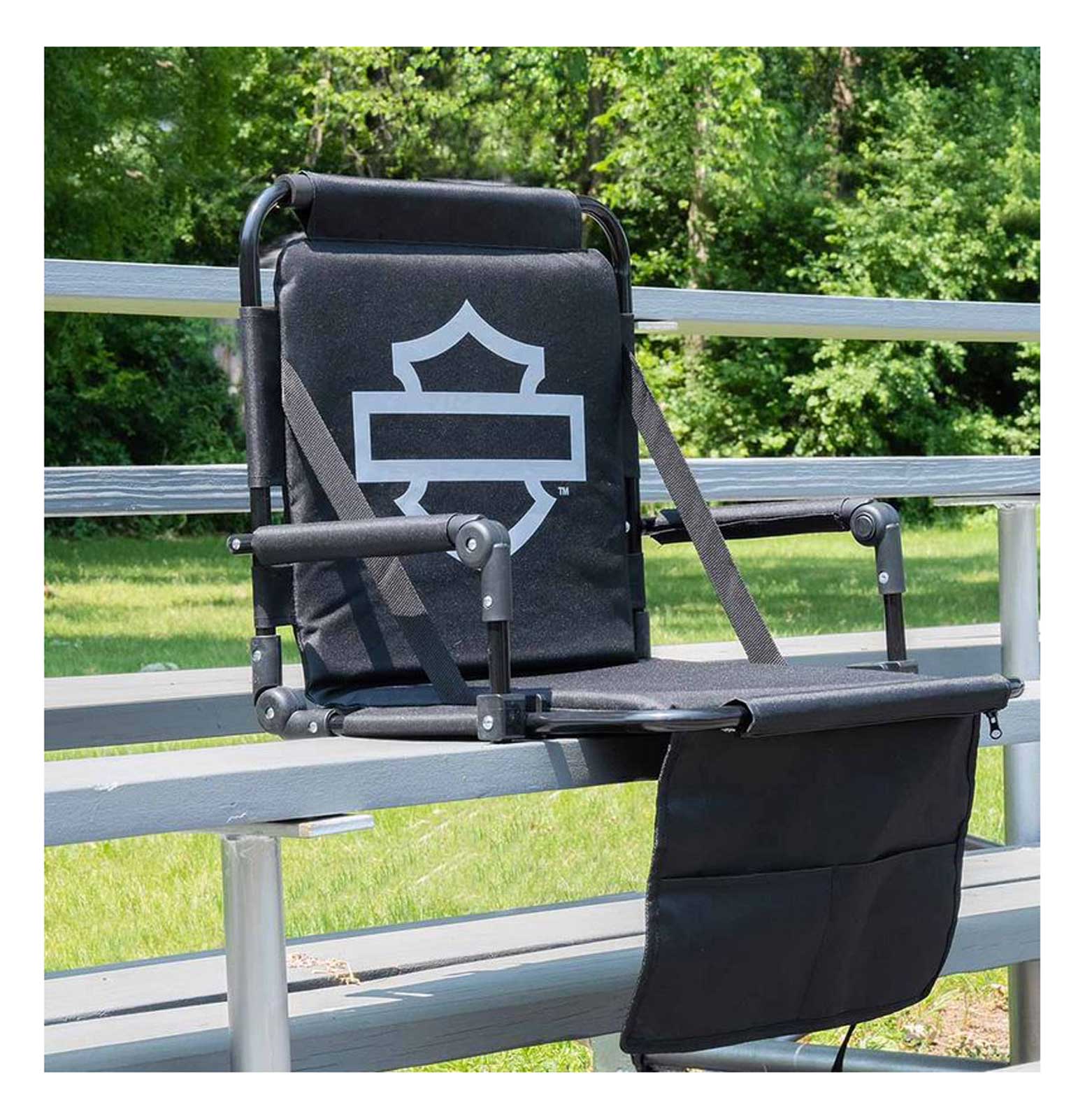 Harley-Davidson Open Bar & Shield Stadium Seat, Fully Padded Seat & Arms - No Hassle Returns at Wisconsin Harley