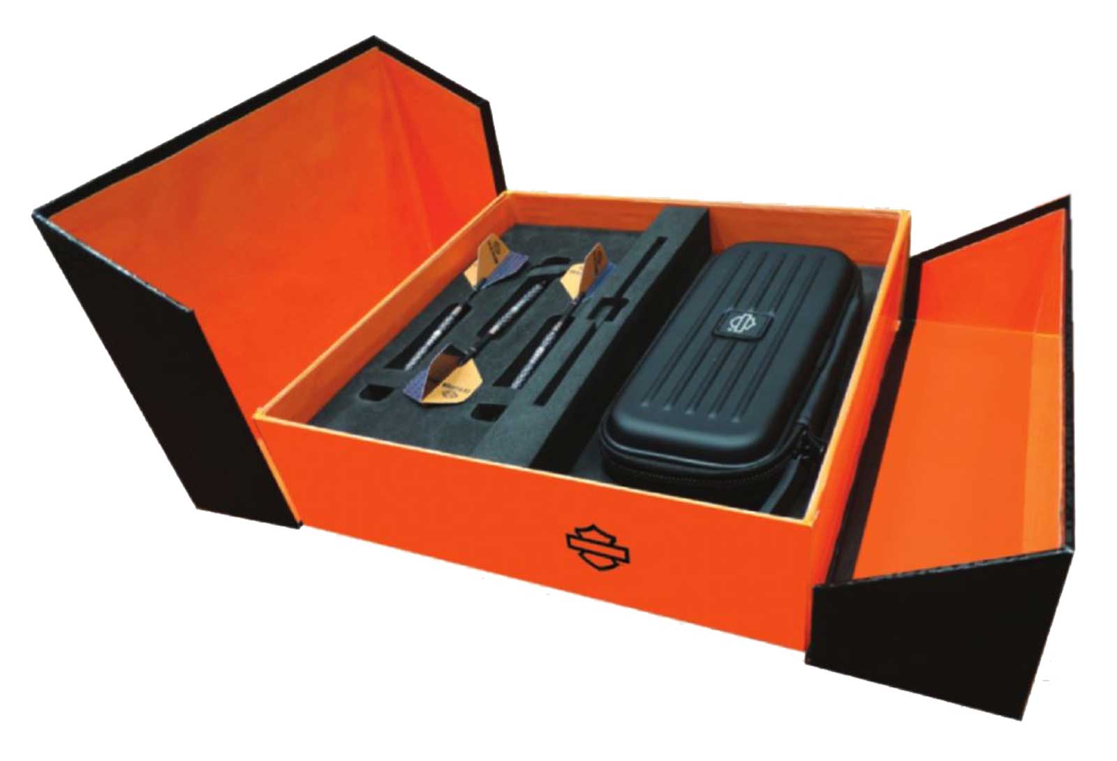 Harley-Davidson Evolution Bar & Shield Laser Engraved Tungsten Boxed Dart Set - No Hassle Returns at Wisconsin Harley