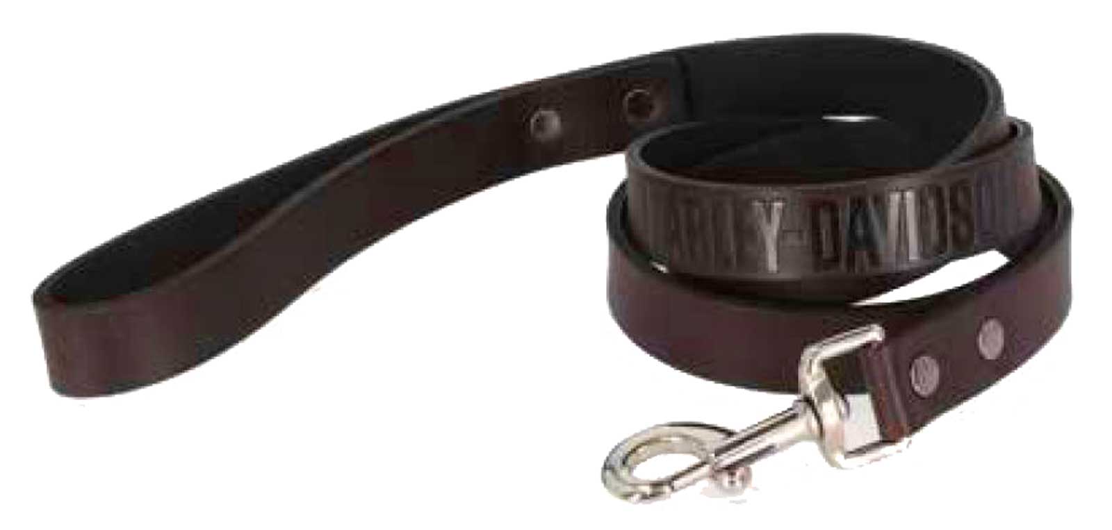 Harley-Davidson® 60 Inch Leather Embossed H-D Logo Pet Leash