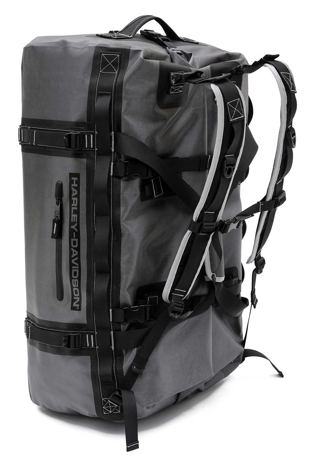 Harley-Davidson 29" Heavy-Duty Waterproof Adventure Duffel Bag, 90611-SILVER/BLK - No Hassle Returns at Wisconsin Harley