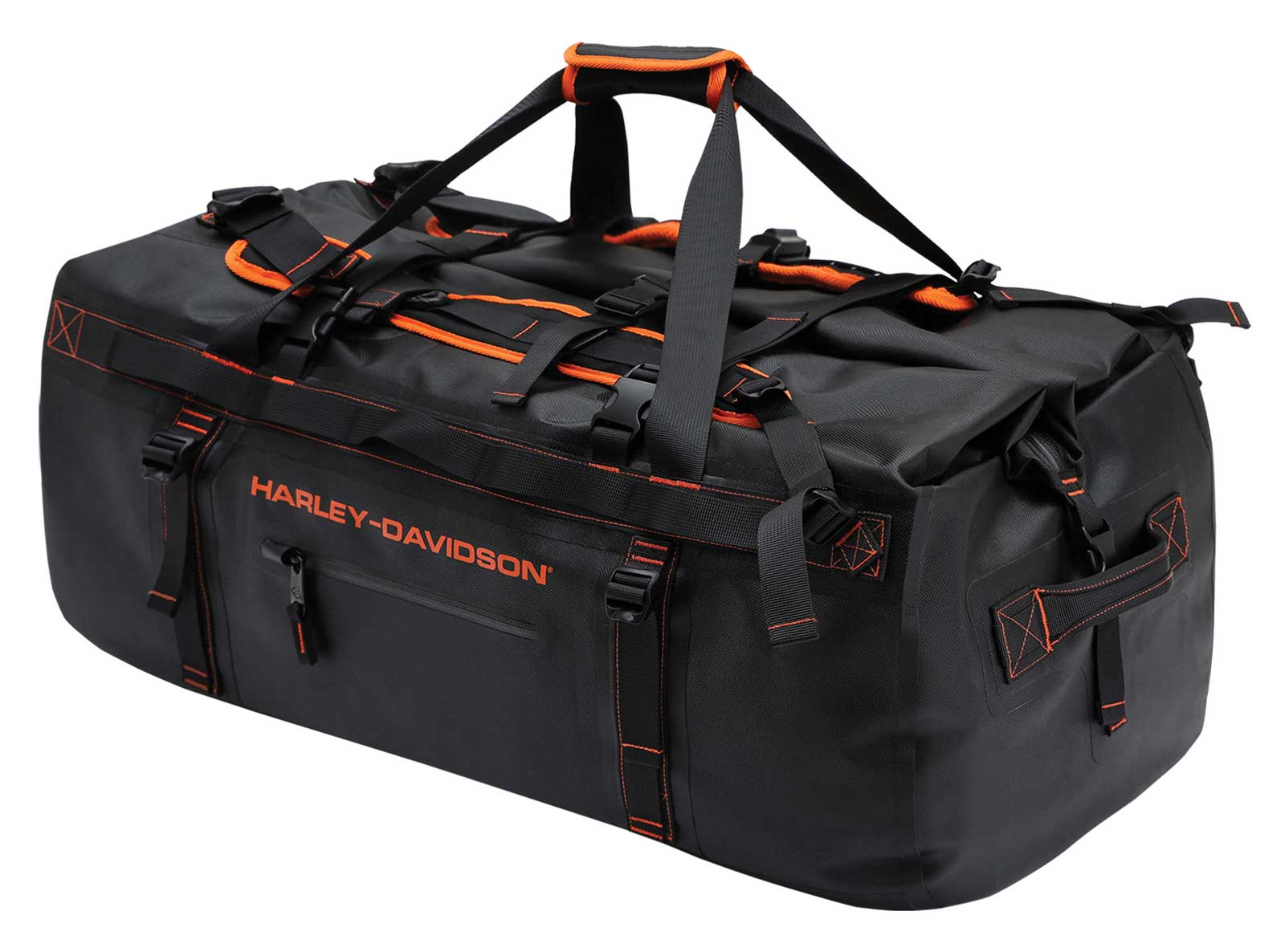 HARLEY-DAVIDSON バッグ グレー/ブラック Harley-Davidson® Bar & Shield Logo Duffel Bag w/ Adjustable Strap