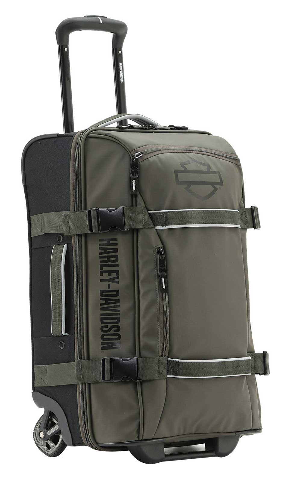 Harley-Davidson Free Shipping - Harley-Davidson 21" Nomad Wheeling Duffel Bag w/ Shark Wheels- Green/Black (21") - Free Shipping on many products plus Orders Over $99