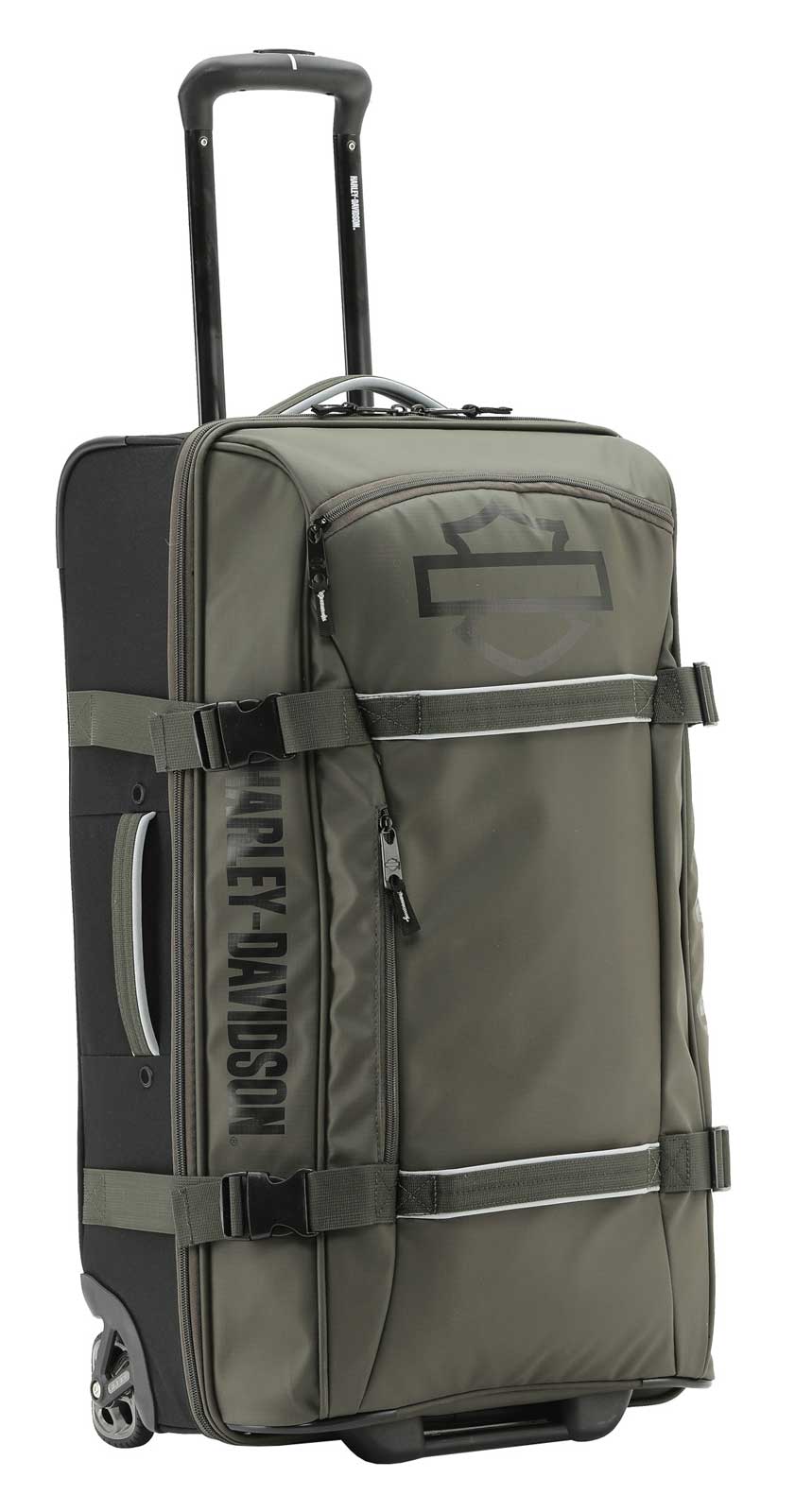 Harley-Davidson Free Shipping - Harley-Davidson 25" Nomad Wheeling Duffel Bag w/ Shark Wheels- Green/Black (25") - Free Shipping on many products plus Orders Over $99