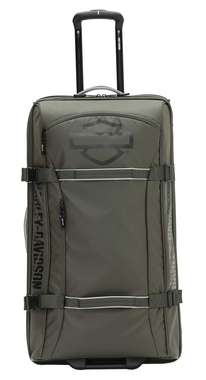 Harley-Davidson 29" Nomad Wheeling Duffel Bag w/ Shark Wheels- Green/Black (29") - No Hassle Returns at Wisconsin Harley
