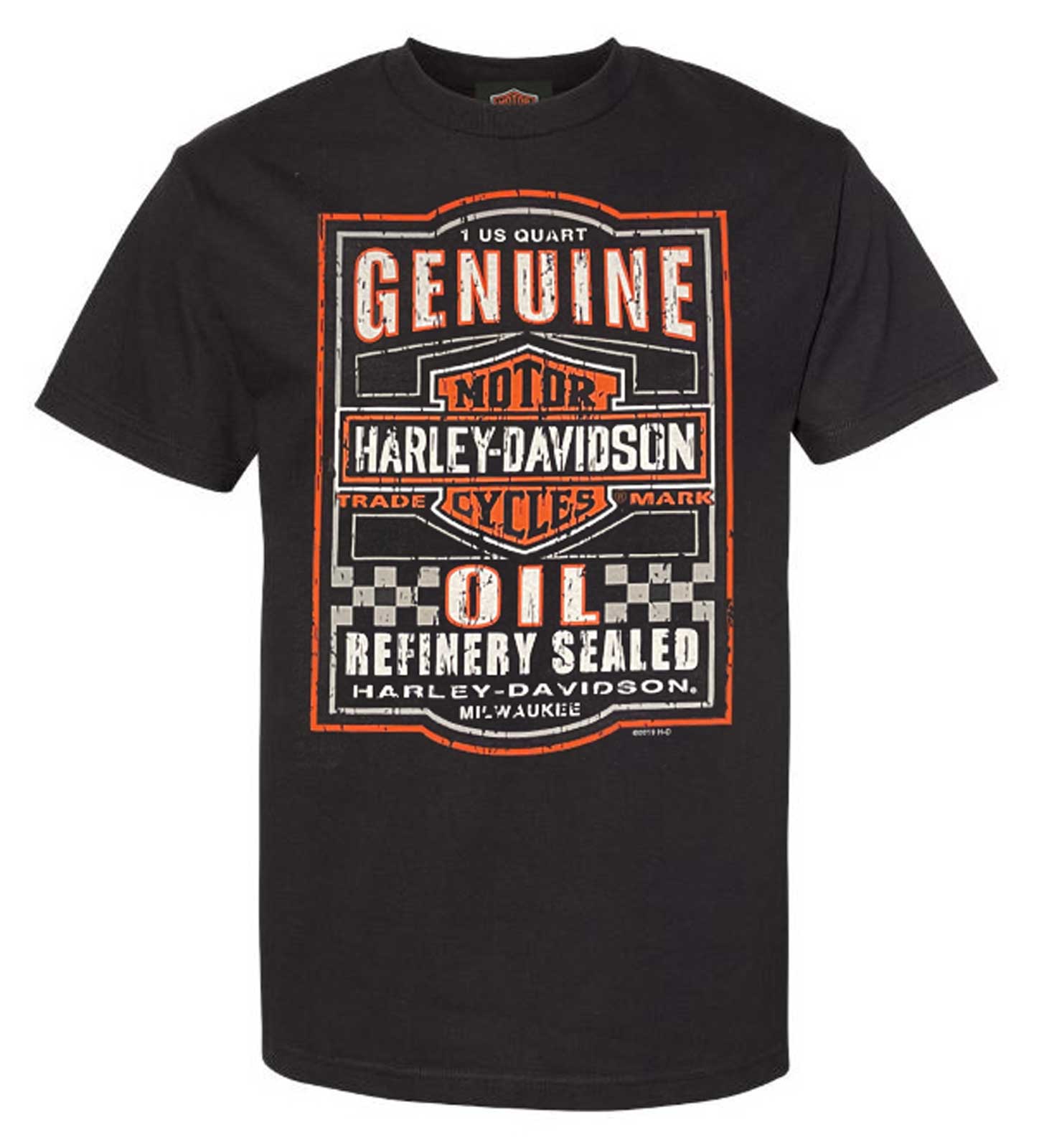 Harley-Davidson® Men's Genuine Oil Bar & Shield Logo Cotton Tee