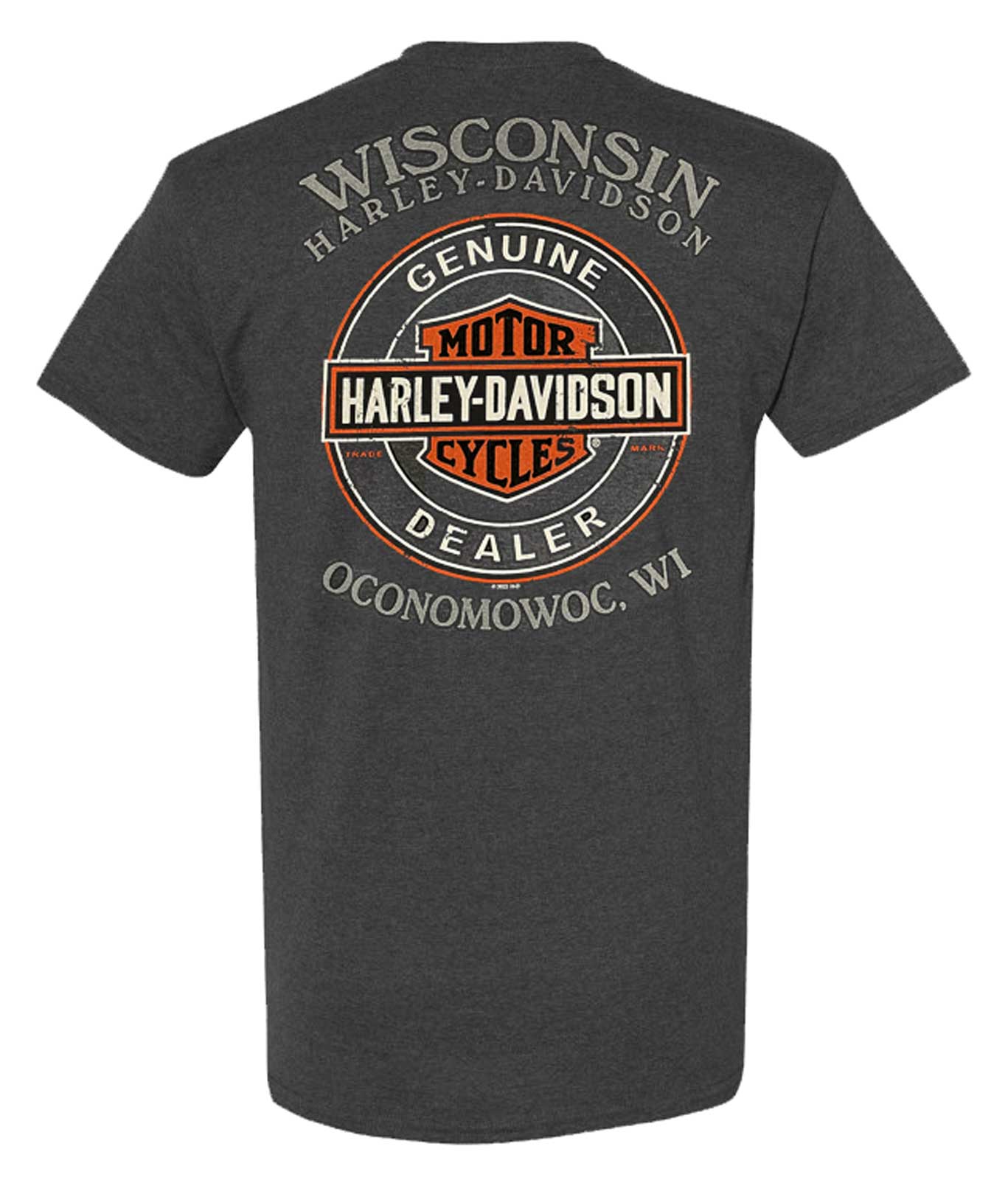 Harley-Davidson Free Shipping - Harley-Davidson Men's 1903 Sparks Performance Cotton Blend Tee Shirt, Gray - Free Shipping on many products plus Orders Over $99