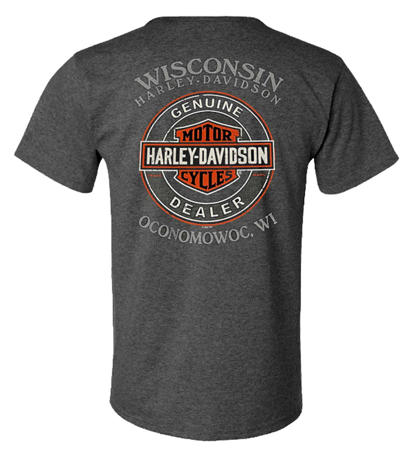 Harley-Davidson Free Shipping - Harley-Davidson Men's MC Rays Winged Bar & Shield Logo Tee Shirt, Gray - Free Shipping on many products plus Orders Over $99