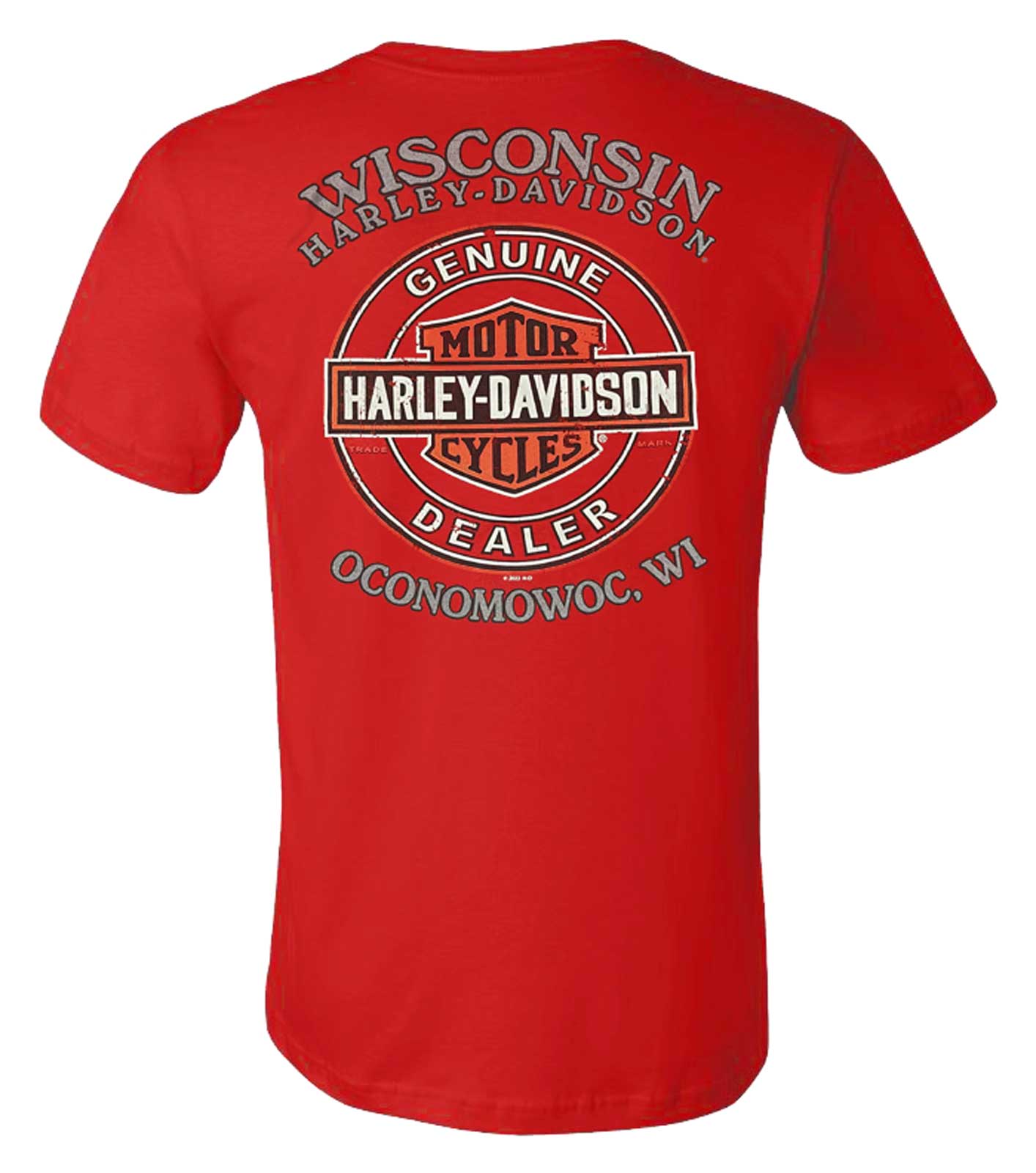 Harley-Davidson Free Shipping - Harley-Davidson Men's DC 2 Number One Willie G Skull Cotton Tee Shirt, Red - Free Shipping on many products plus Orders Over $99