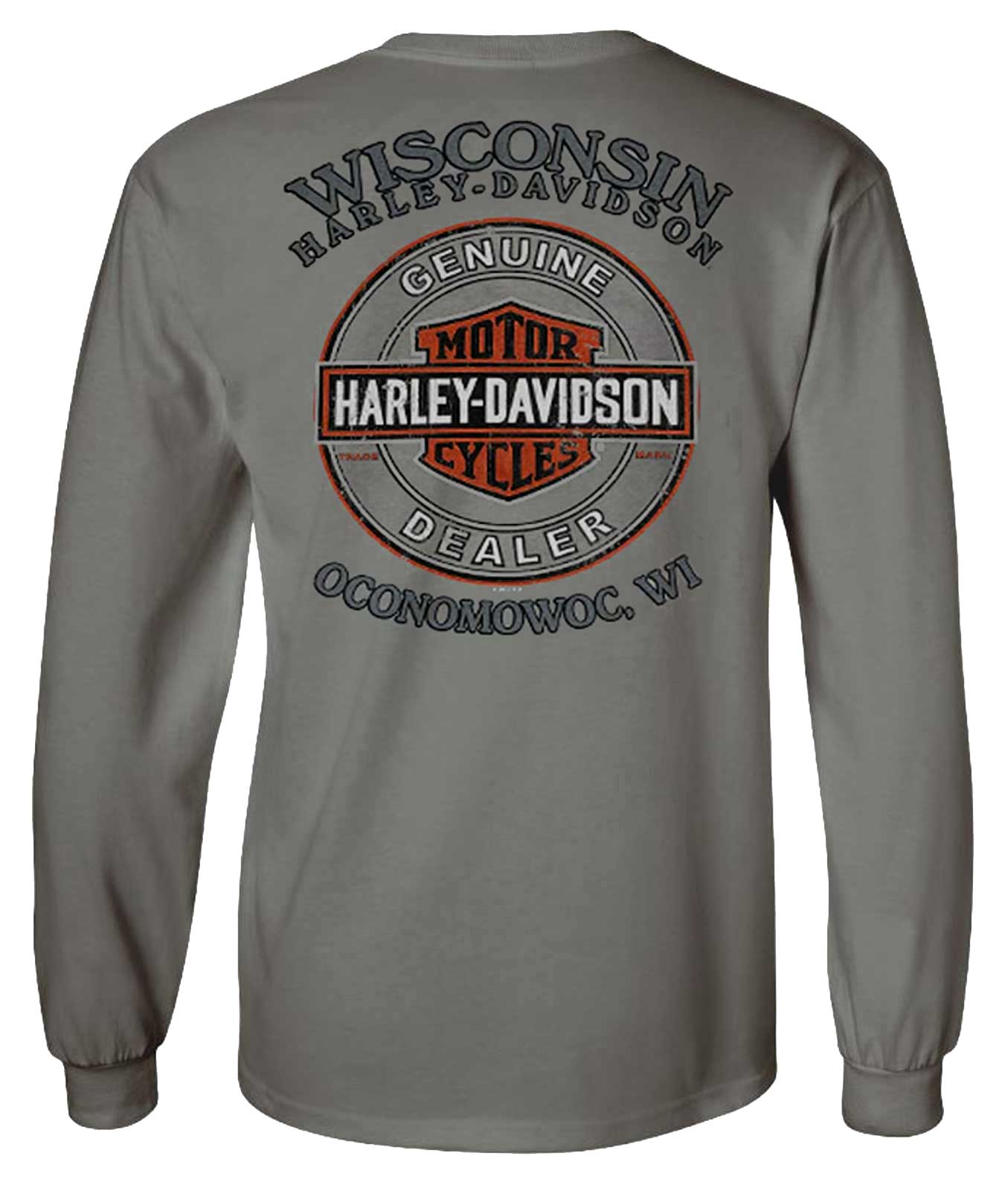 Harley-Davidson Free Shipping - Harley-Davidson Men's Rust Coated Classic Willie G Skull Long Sleeve Shirt, Gray - Free Shipping on many products plus Orders Over $99