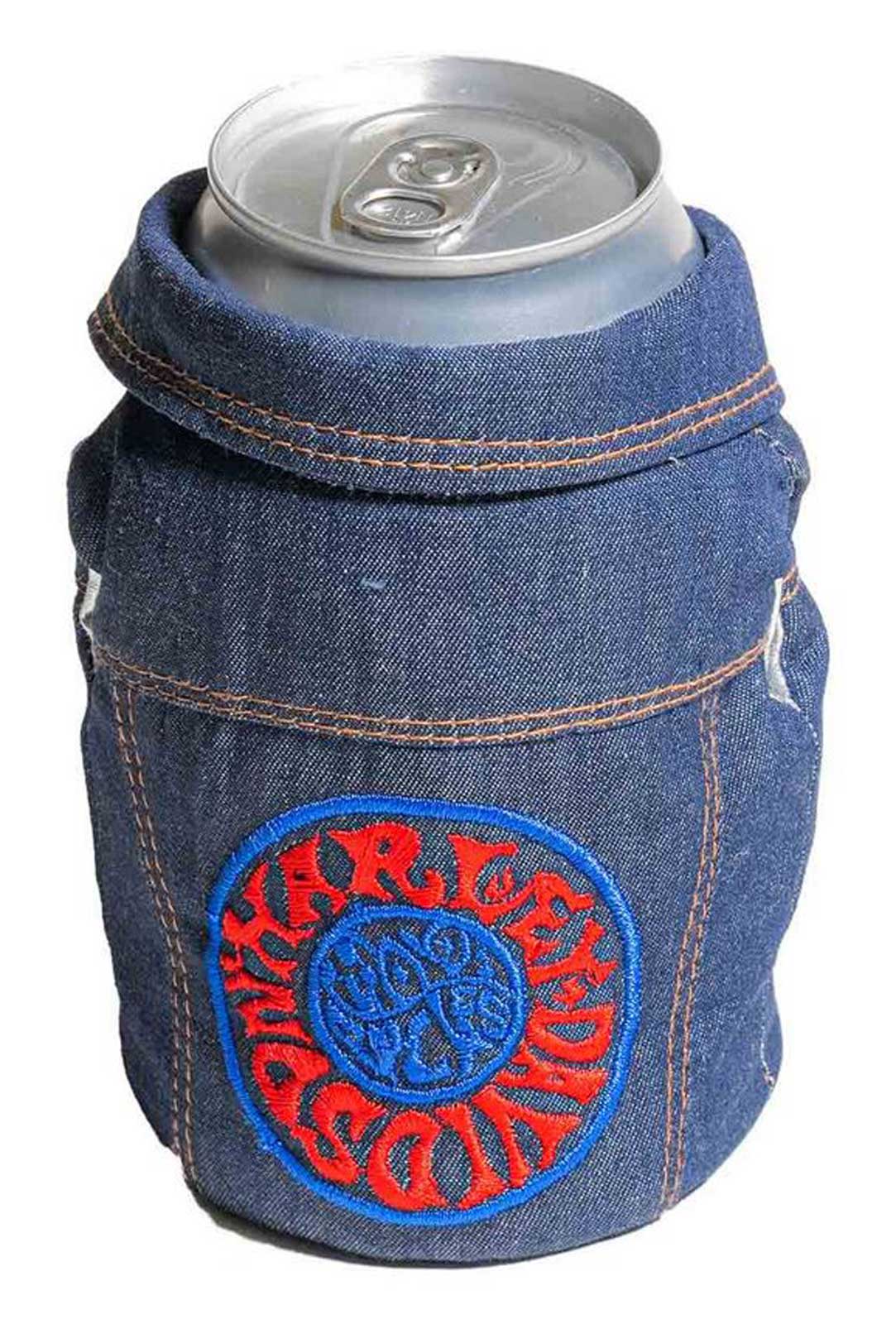 Harley-Davidson® 1970s Psychedelic Denim Can Cooler - Holds