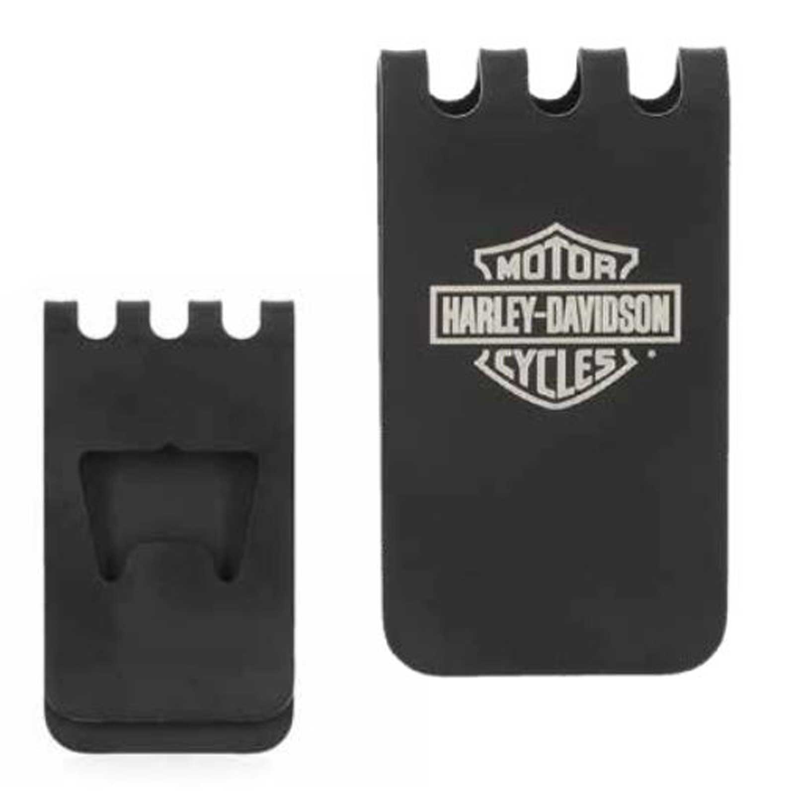 Harley-Davidson Free Shipping - Harley-Davidson Men's B&S Metal Money Clip/Bottle Opener - Matte Black Finish - Free Shipping on many products plus Orders Over $99