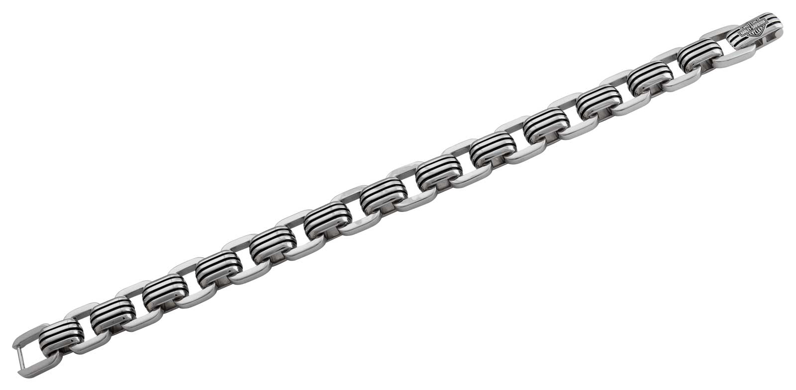 Harley-Davidson Free Shipping - Harley-Davidson Men's Bar & Shield Steel Lines Bracelet - Stainless Steel - Free Shipping on many products plus Orders Over $99
