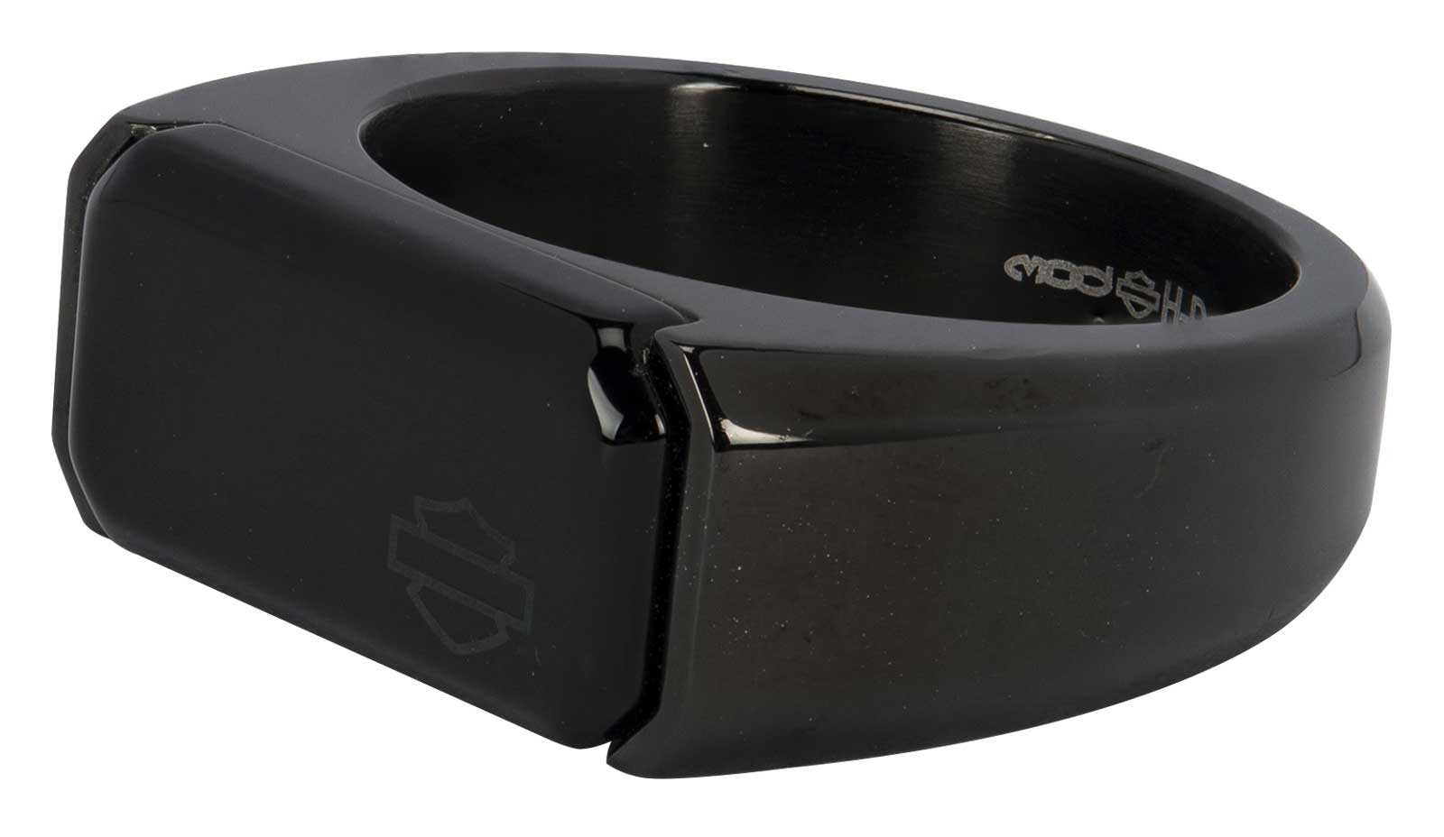 Harley-Davidson Free Shipping - Harley-Davidson Men's Bar & Shield Blackout Onyx Signet Ring- Stainless Steel - Free Shipping on many products plus Orders Over $99